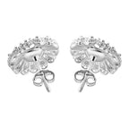Royal Bali Collection - Sterling Silver Stud Push Back Earrings