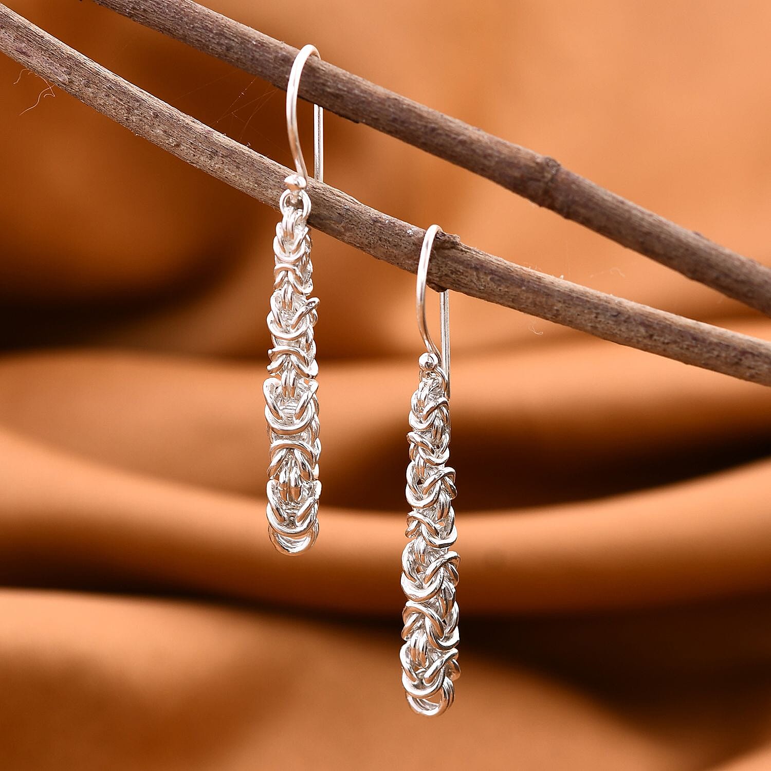 Royal Bali Collection - Sterling Silver Borobudur Earrings, Silver Wt. 6.35 Gms 7620792 2