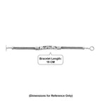 Royal Bali Collection - Sterling Silver Elephant Runway Bracelet (Size - 7.5) with T Bar Clasp