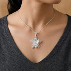 Royal Bali Collection - Sterling Silver Floral Pendant