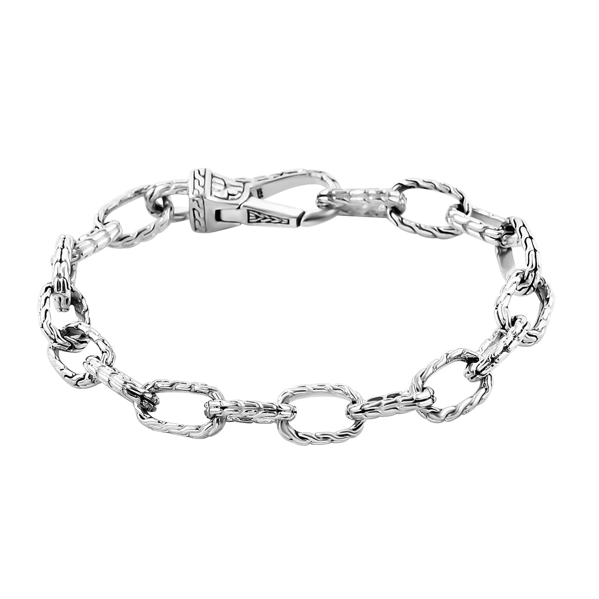 Royal Bali Collection - Sterling Silver Handmade Classic Link Bracelet (Size - 7.5) 7749528 0