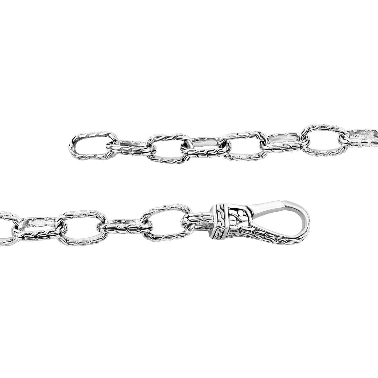 Royal Bali Collection - Sterling Silver Handmade Classic Link Bracelet (Size - 7.5) 7749528 5