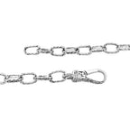 Royal Bali Collection - Sterling Silver Handmade Classic Link Bracelet (Size - 8), Silver Wt. 21.04 Gms.