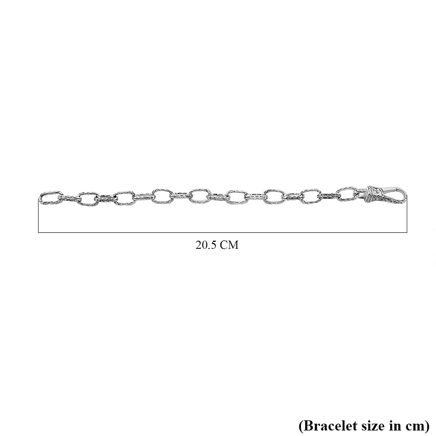 Royal Bali Collection - Sterling Silver Handmade Classic Link Bracelet (Size - 7.5) 7749528 6