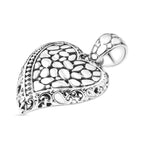 Royal Bali Collection - Sterling Silver Heart Pendant, Silver Wt. 11.00 Gms.