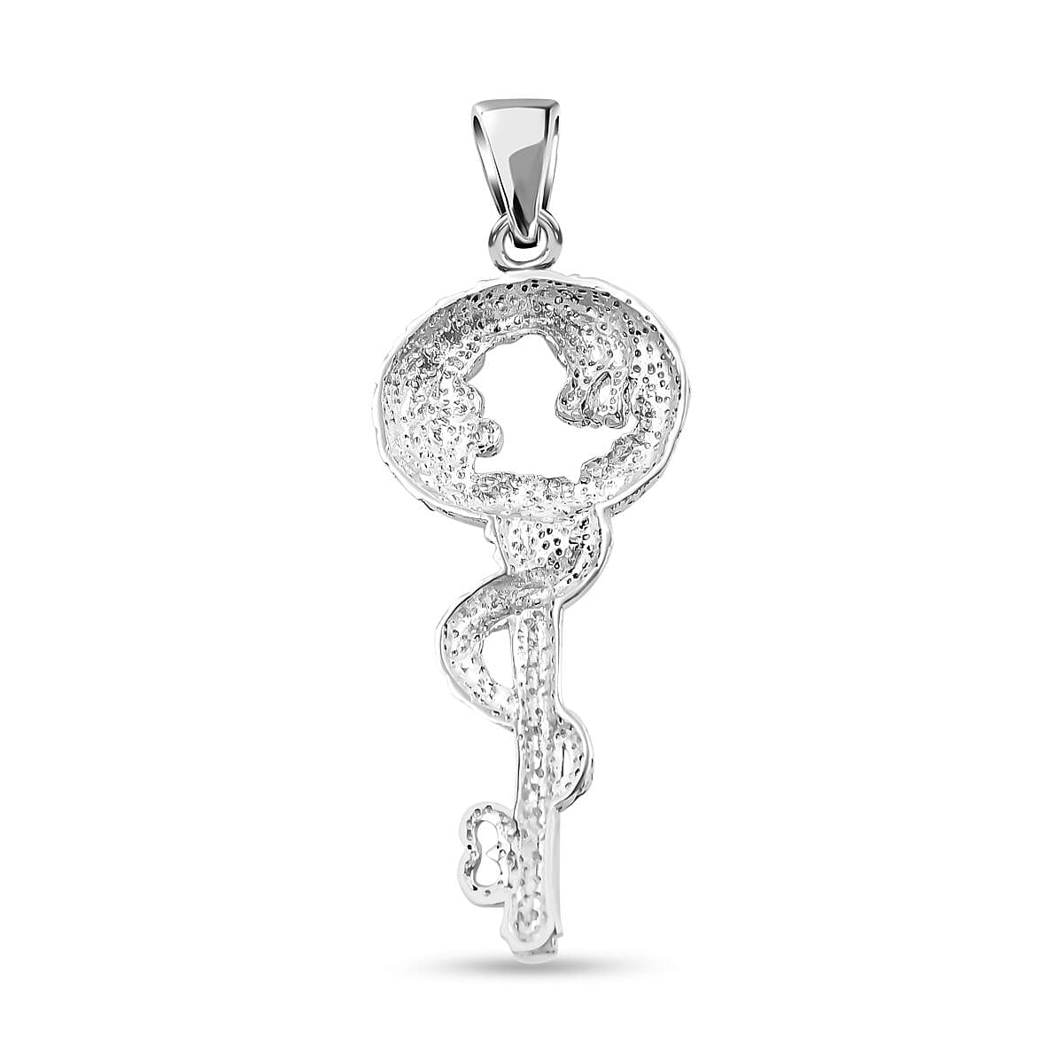 Royal Bali Collection - Sterling Silver Dragon Key Pendant, Silver Wt. 6.5 Gms 7654051 5