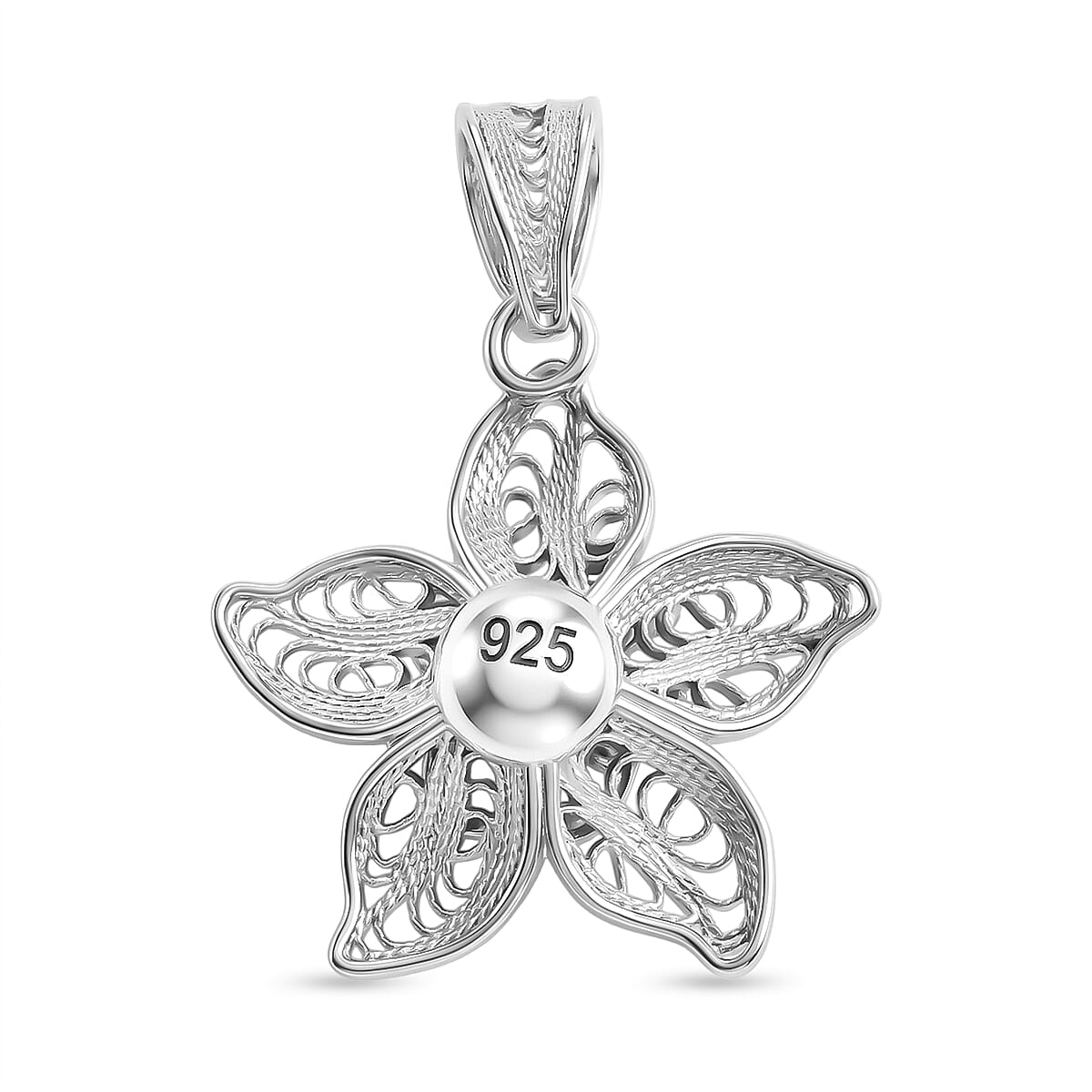 Royal Bali Collection - Sterling Silver Star Pendant V32370222 5