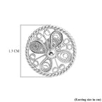 Royal Bali Collection - Sterling Silver Stud Earring with Push Back