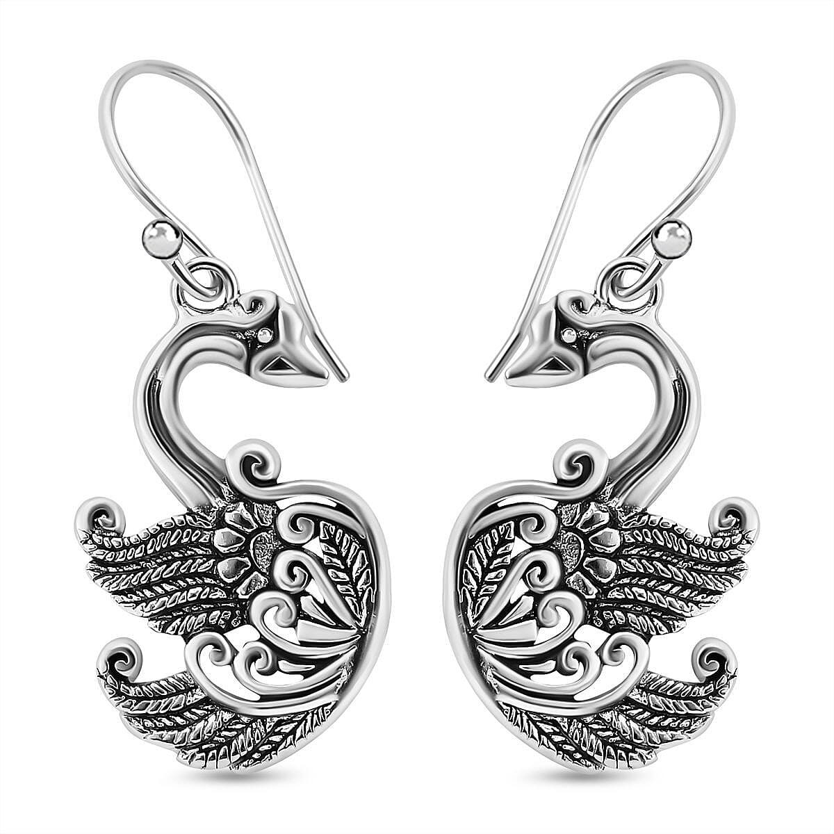 Royal Bali Collection - Sterling Silver Swan Earrings 7372119 0