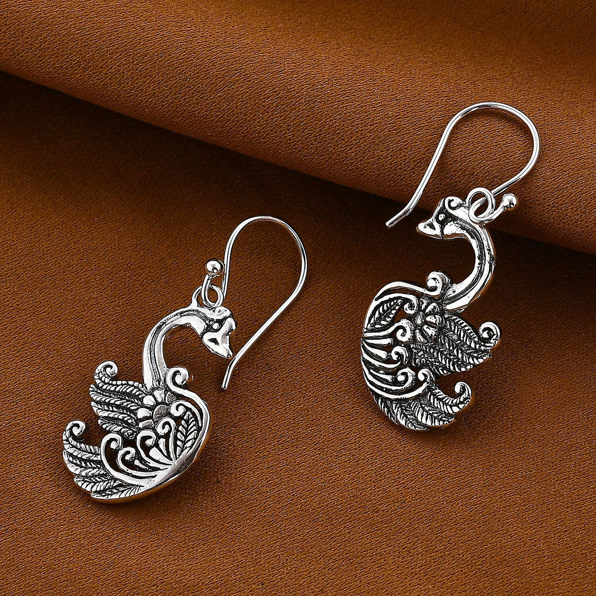 Royal Bali Collection - Sterling Silver Swan Earrings 7372119 2