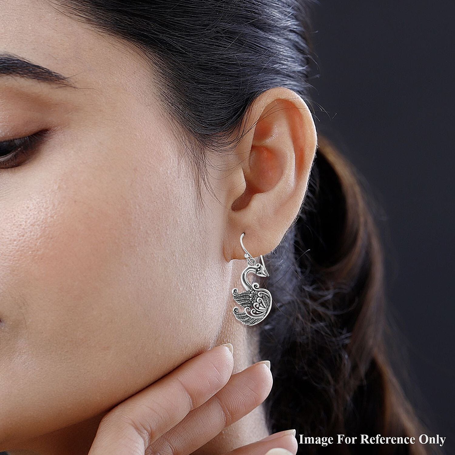 Royal Bali Collection - Sterling Silver Swan Earrings 7372119 3