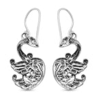Royal Bali Collection - Sterling Silver Swan Earrings