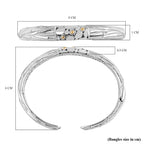 Royal Bali Iconic Edition - Designer Inspired Sterling Silver Unity Bangle with 18K Yellow Gold, Two Tone Wt. 26.50 Gms