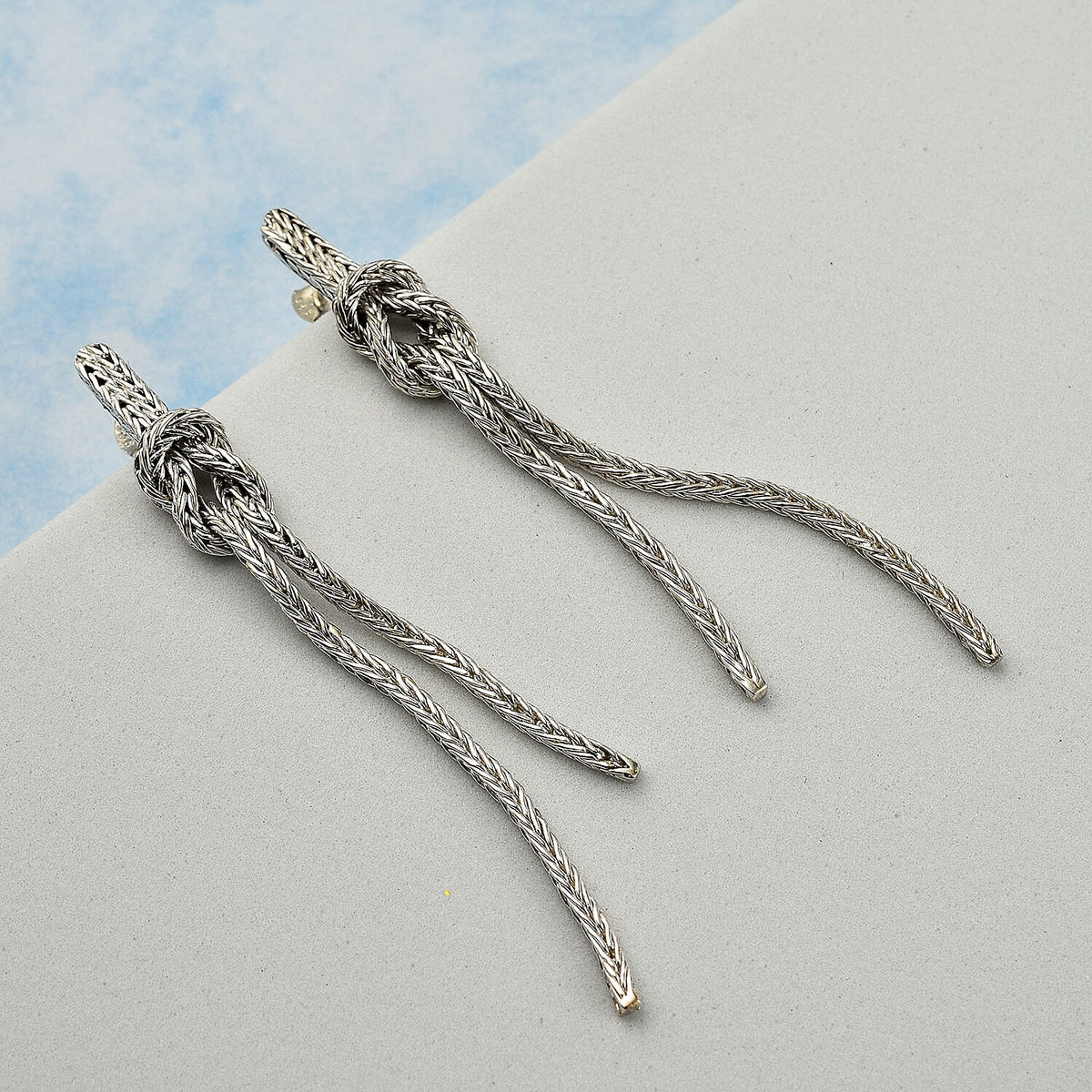 Royal Bali - Sterling Silver Tassel Earrings, Silver Wt. 8 Gms 7620865 1