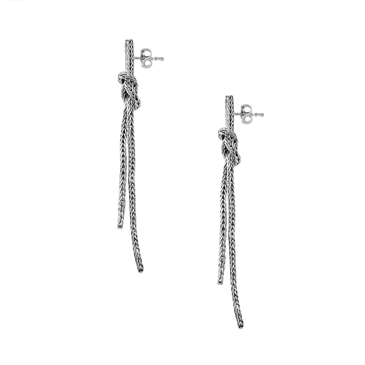 Royal Bali - Sterling Silver Tassel Earrings, Silver Wt. 8 Gms 7620865 3