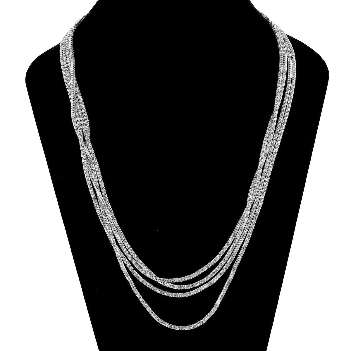 First Time Ever - Royal Bali Collection Handmade Sterling Silver Tulang Naga Necklace (Size 100), Silver Wt. 83.00 Gms 7625709 3
