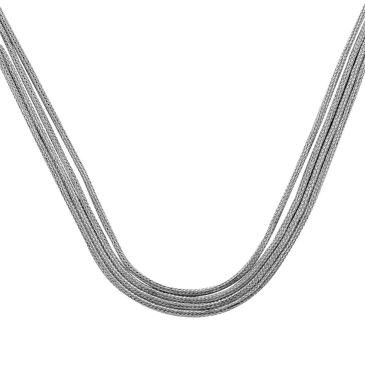 First Time Ever - Royal Bali Collection Handmade Sterling Silver Tulang Naga Necklace (Size 100), Silver Wt. 83.00 Gms 7625709 5