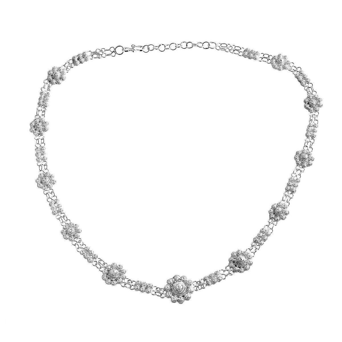 Royal Bali Tarakasi Collection - Sterling Silver Necklace (Size 18 - 1 Ext), Silver Wt. 20.10 Gms. 8258192 0