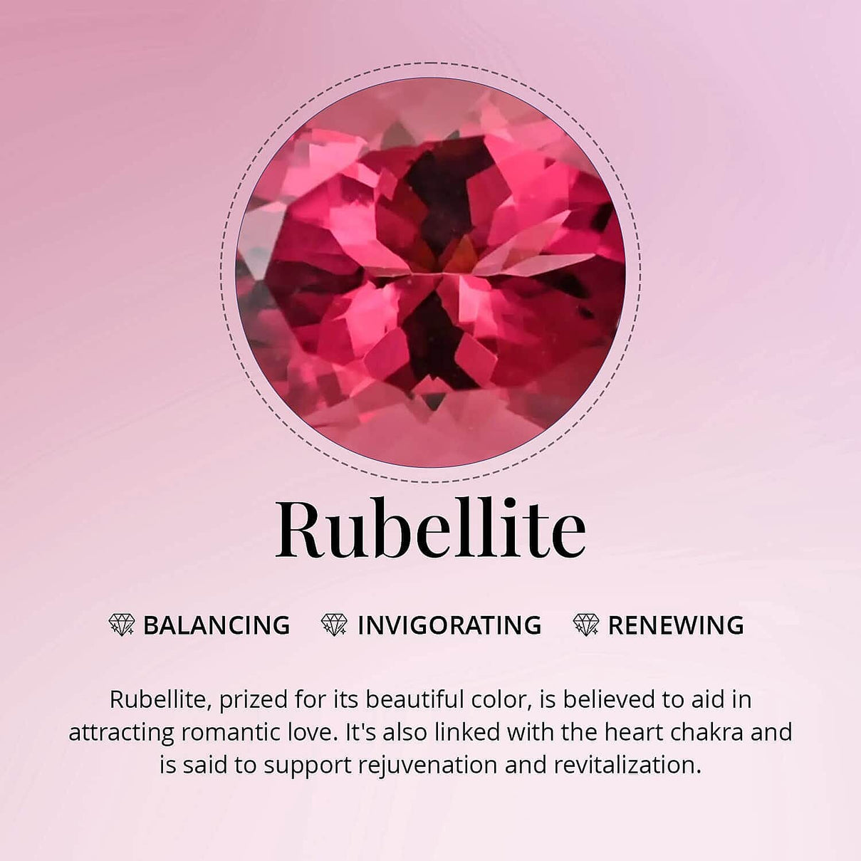 1 Ct. AAA Rubellite Loose Gemstone in Round Shape (6 MM) 7845667 7