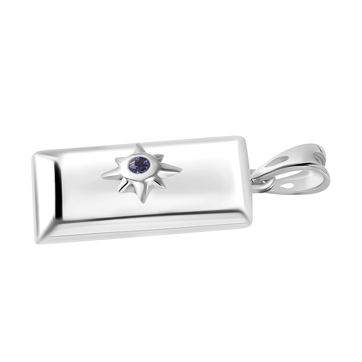 Ruby Ingot Bar Pendant in Sterling Silver 7832273 4
