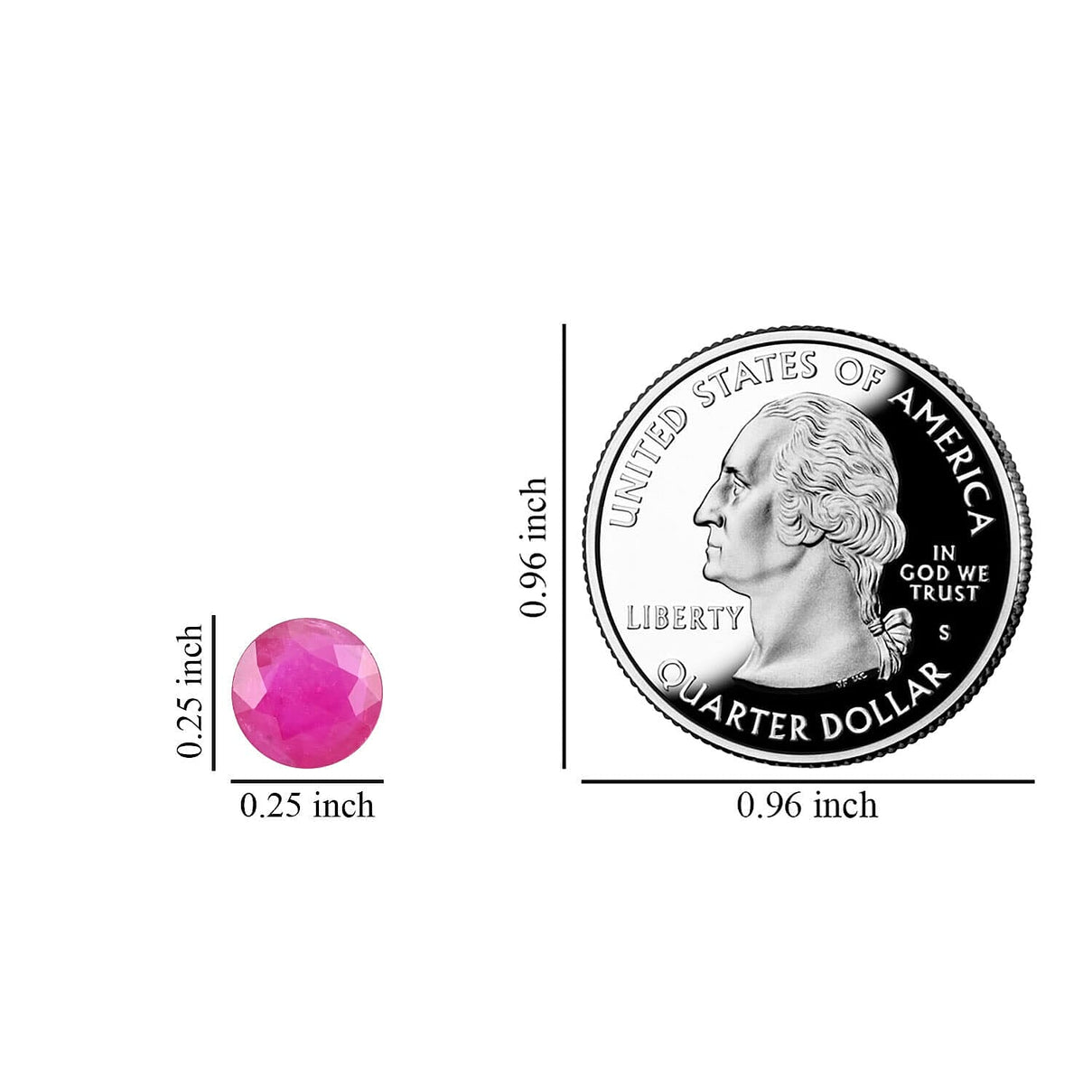 1.2 Ct. AAA Ruby Loose Gemstone in Round Shape (6.5 MM) 7816898 6