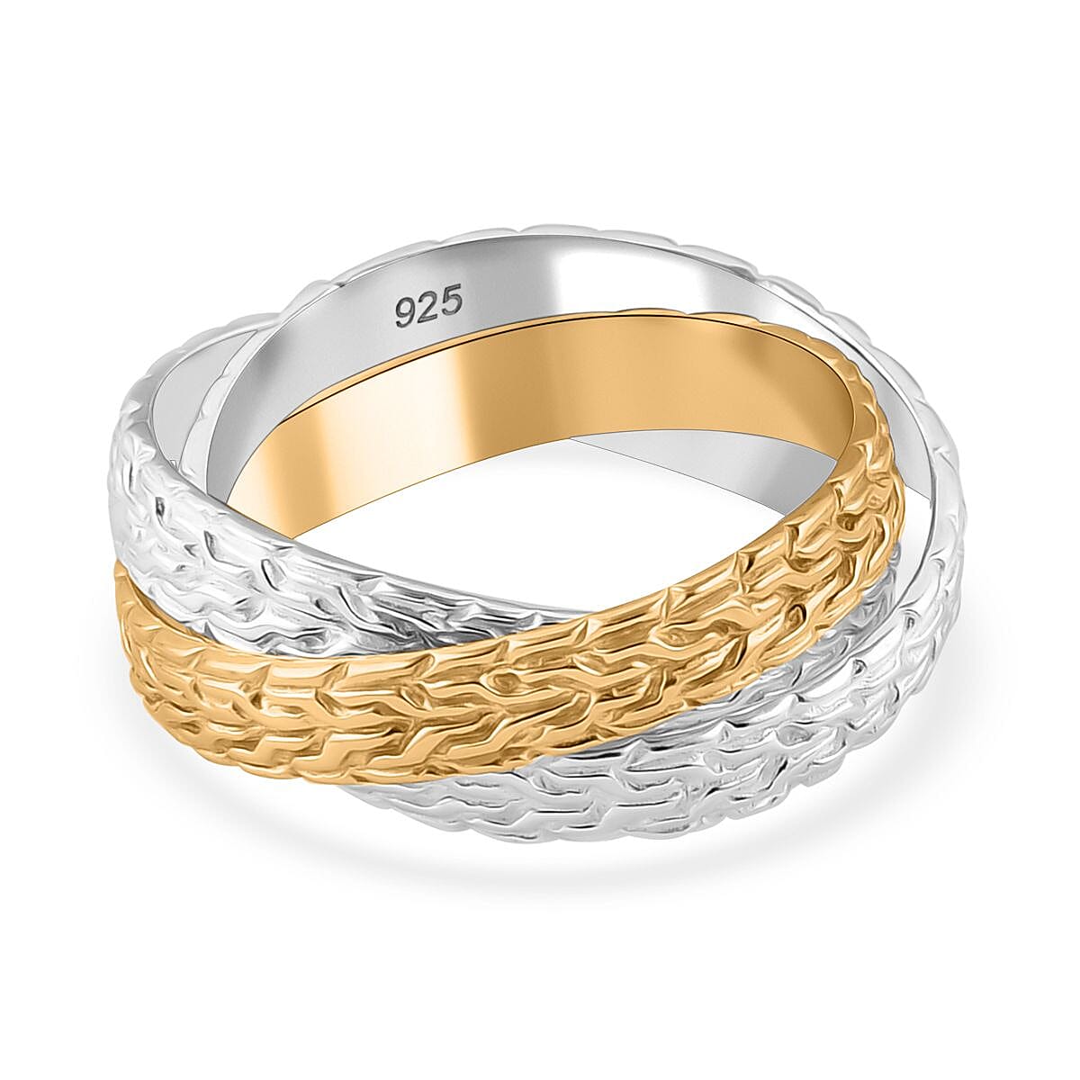 Royal Bali Collection Rwa Bhineda Dual Tone Sterling Silver Ring 7856524 0