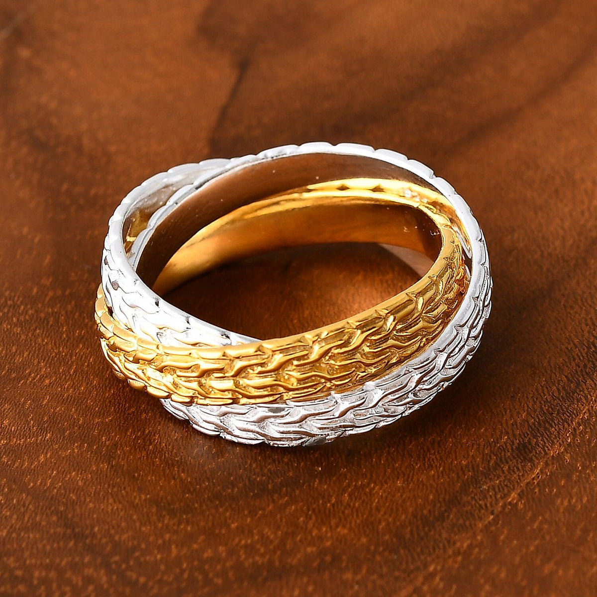 Royal Bali Collection Rwa Bhineda Dual Tone Sterling Silver Ring 7856524 2