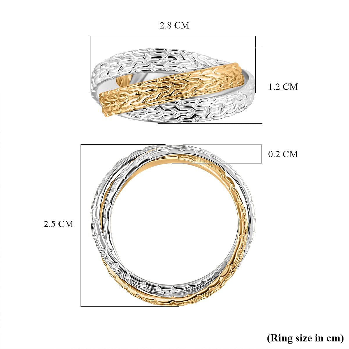 Royal Bali Collection Rwa Bhineda Dual Tone Sterling Silver Ring 7856524 10