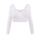SANKOM SWITZERLAND Patent Classic Bra with Full Lace Cover (Size L) White Colour