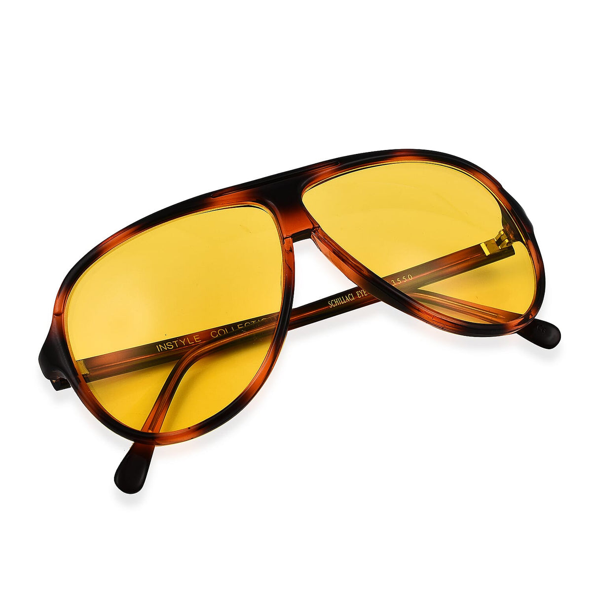SCHILLACI Tortoise Eyewear Sunglasses with Yellow Lenses 7550241 3