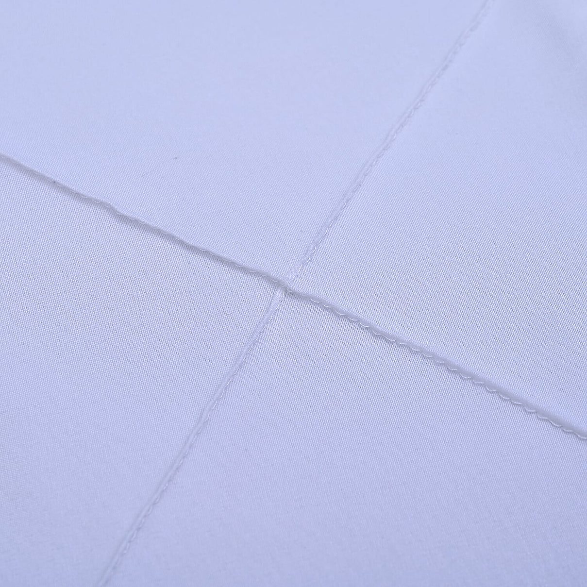 4 Piece Set Solid Microfibre 1 Flat Sheet,1 Fitted Sheet and 2 Pillowcases - White 3844784 4