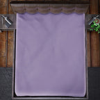 4 Piece Set Solid Microfibre  1 Comforter  (225x220 Cm),1 Fitted Sheet (150x200 Cm) and 2 Pillowcases (50x70 Cm) - Lavender