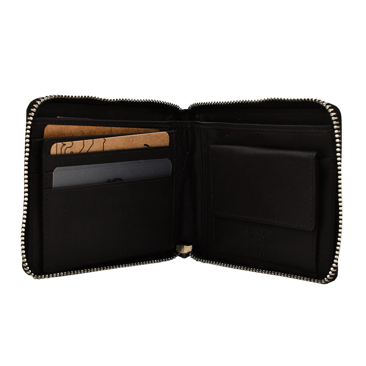 Cow Leather Wallet (Size 1x1x1 cm) - Chocolate Brown 7822466 3