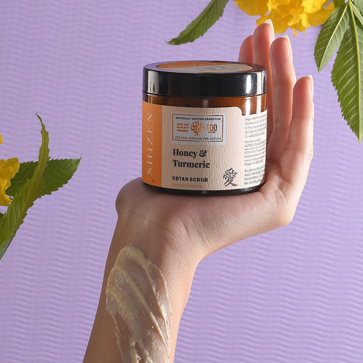 SHIZEN Honey Turmeric Ubtan Anti Pigmentation Face Scrub 100 Gms. 6040530 2