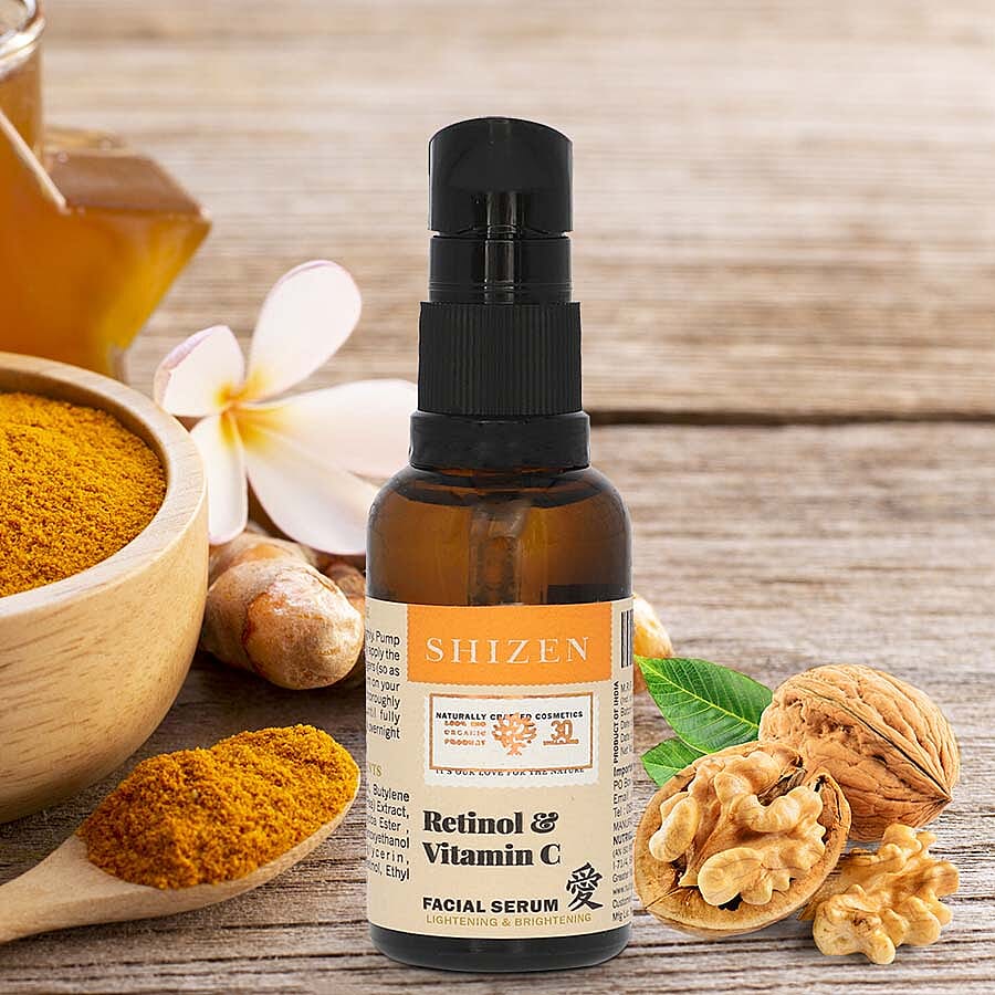SHIZEN: Retinol and Vitamin C Facial Serum - 30ml 6040370 2