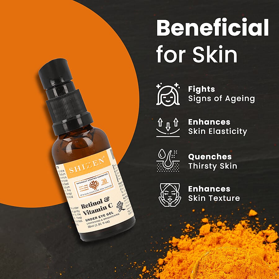 SHIZEN: Retinol and Vitamin C Under Eye Gel 100% Organic 6339582 5