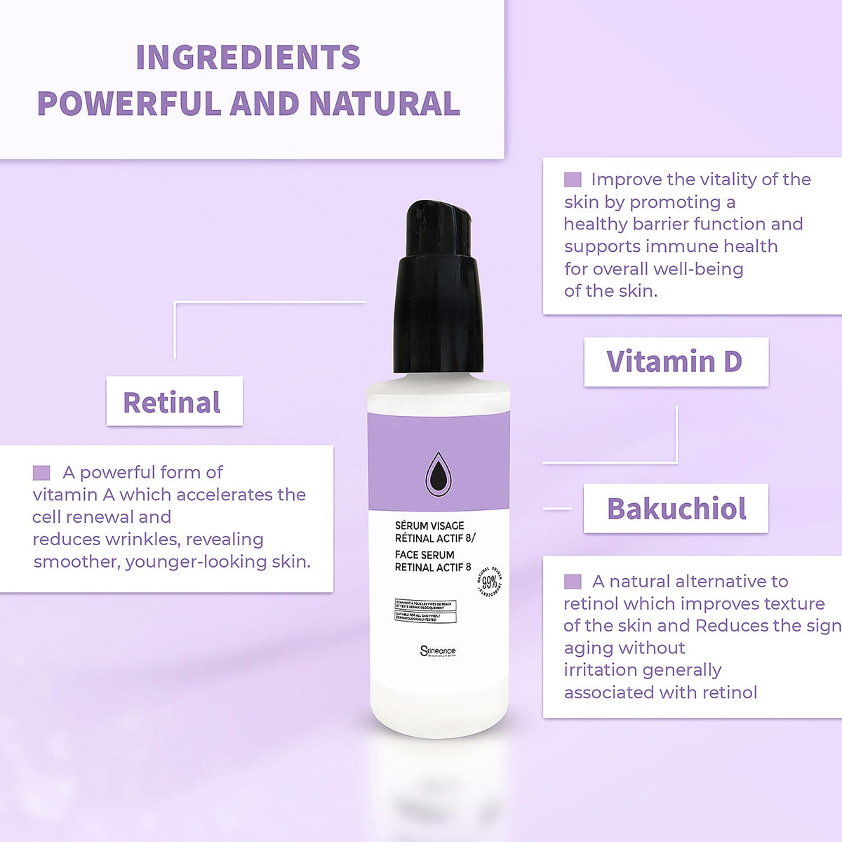 SKINEANCE Retinal Actif 8 Face Serum - 30ml 8149179 4