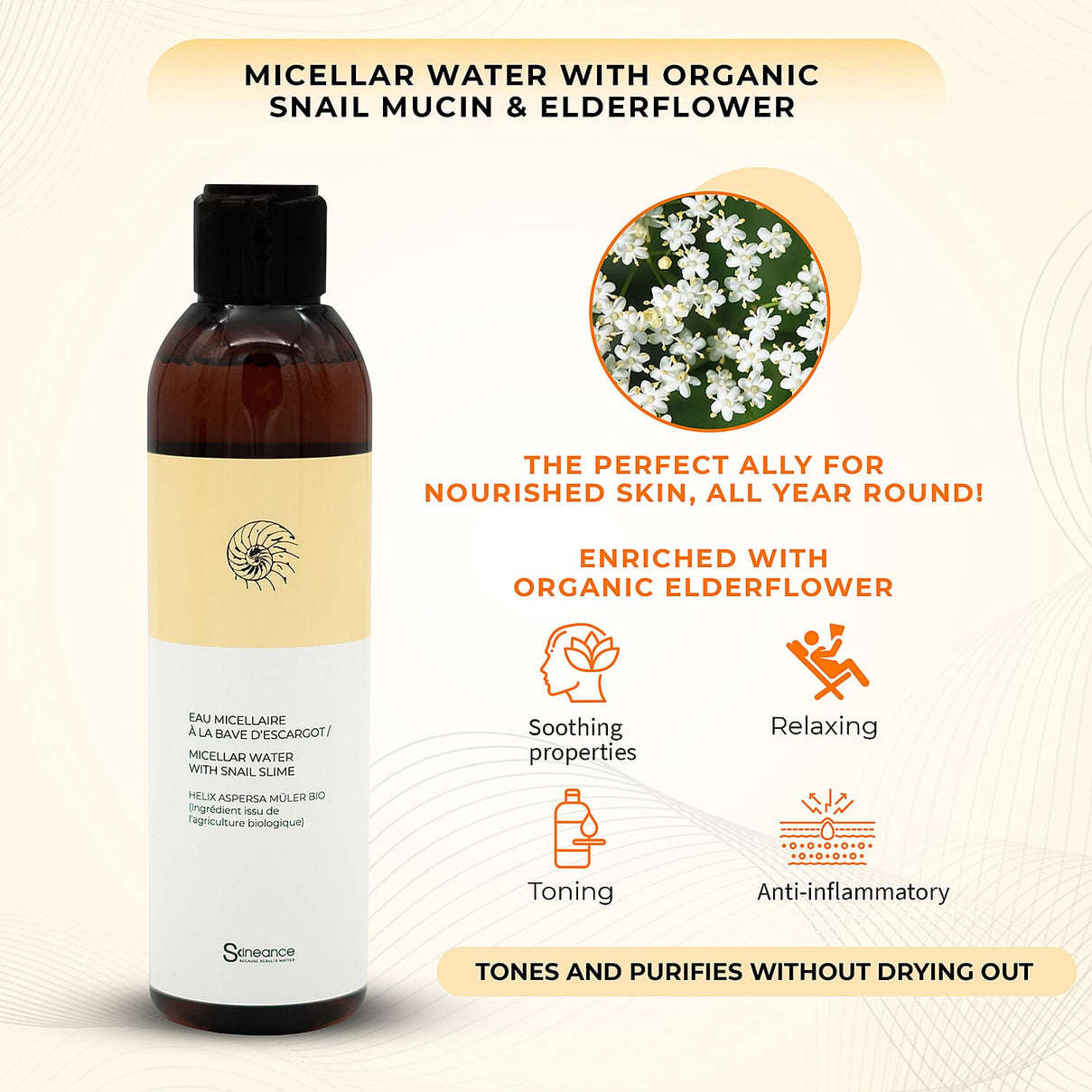 SKINEANCE Snail Slime Micellar Water - 200ml 8149159 3