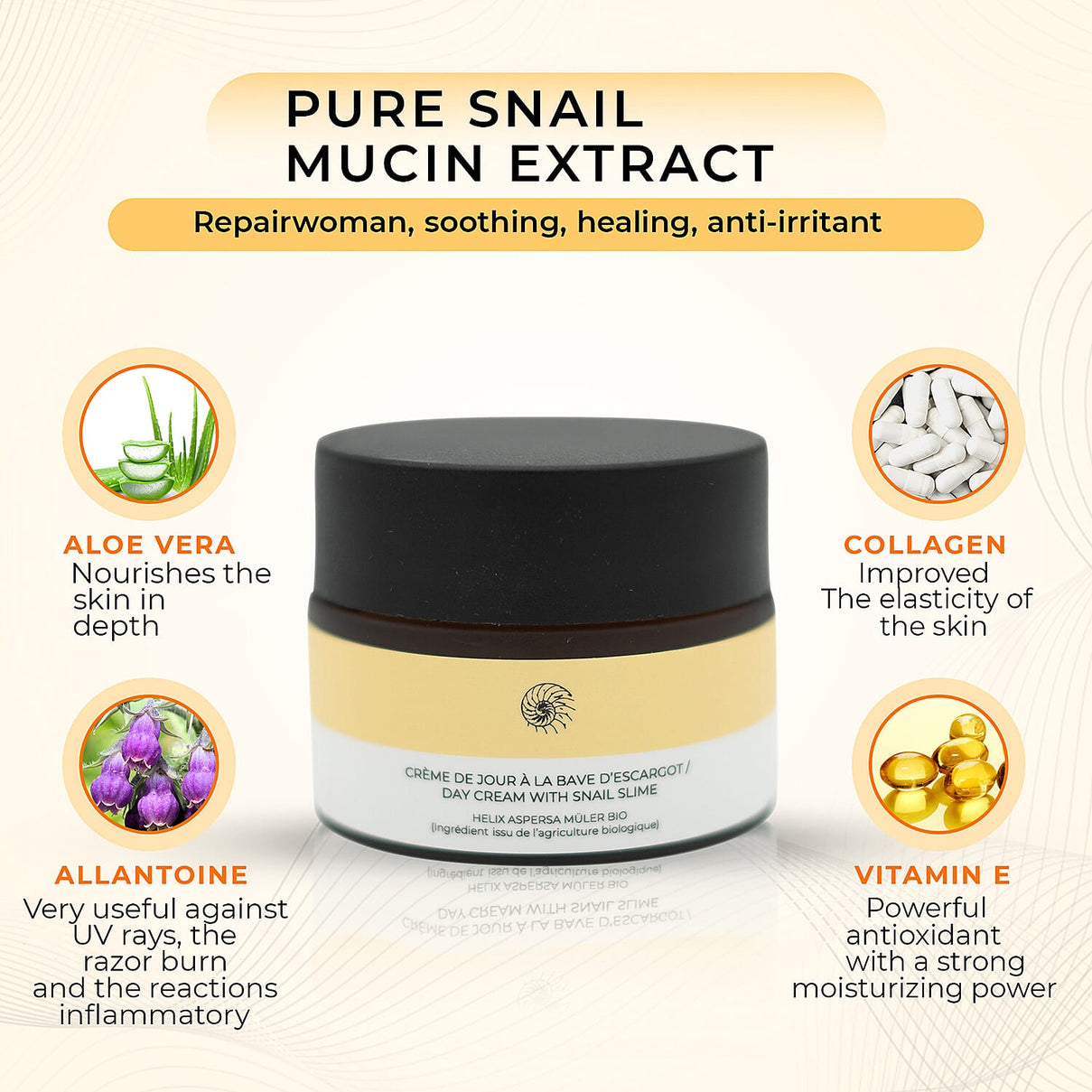 SKINEANCE Snail Slime Regenerating Day Cream - 50ml 8149126 3