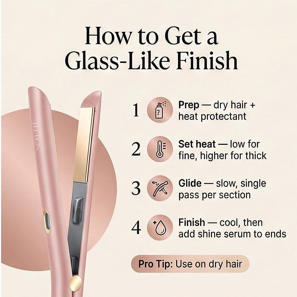 SOLEIL Infrared Plus+ Flat Iron - Rose Gold 8240468 4