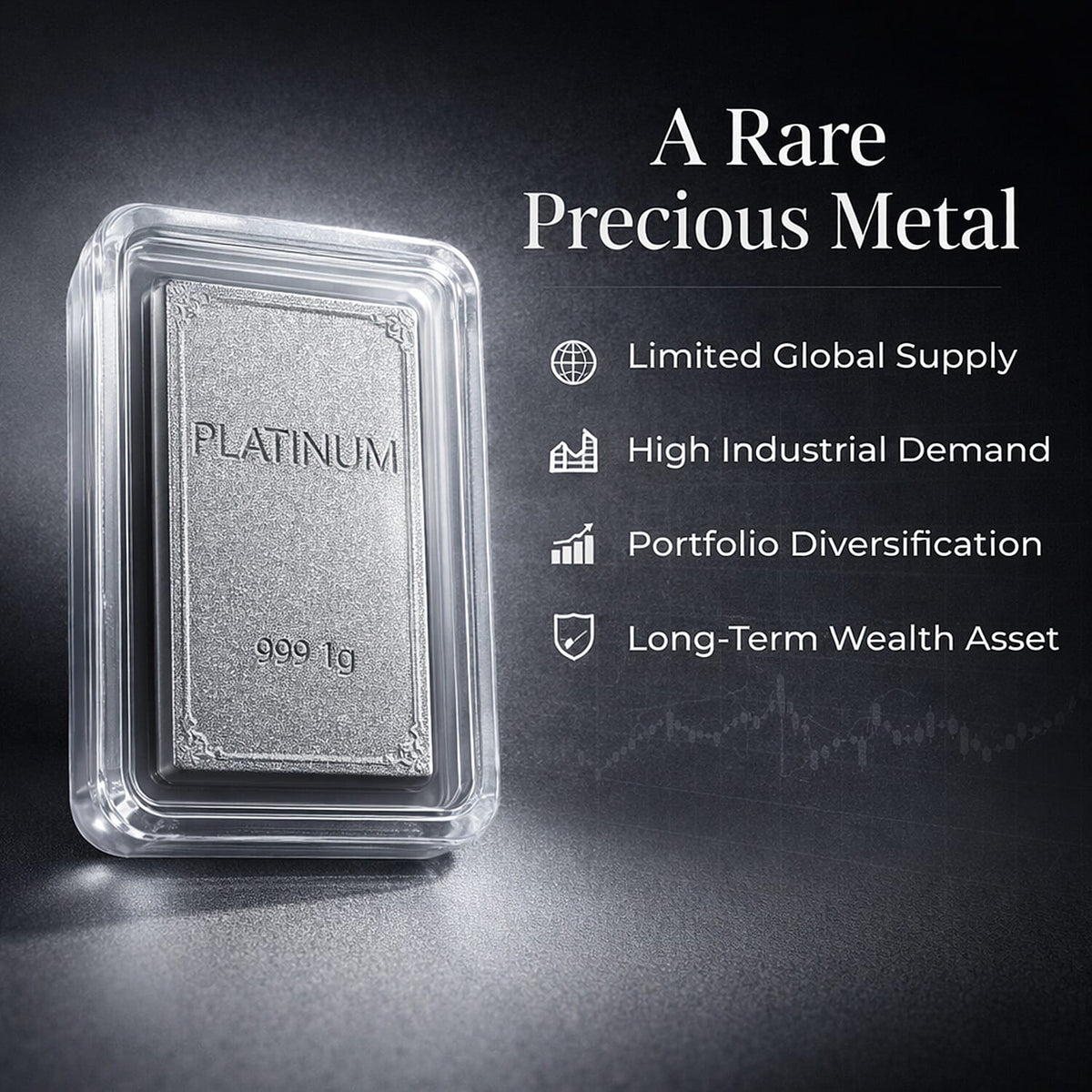 SPECIAL OFFER - 999 Platinum (99.9% Platinum Purity) Bar Wt. 1gm 7573952 2