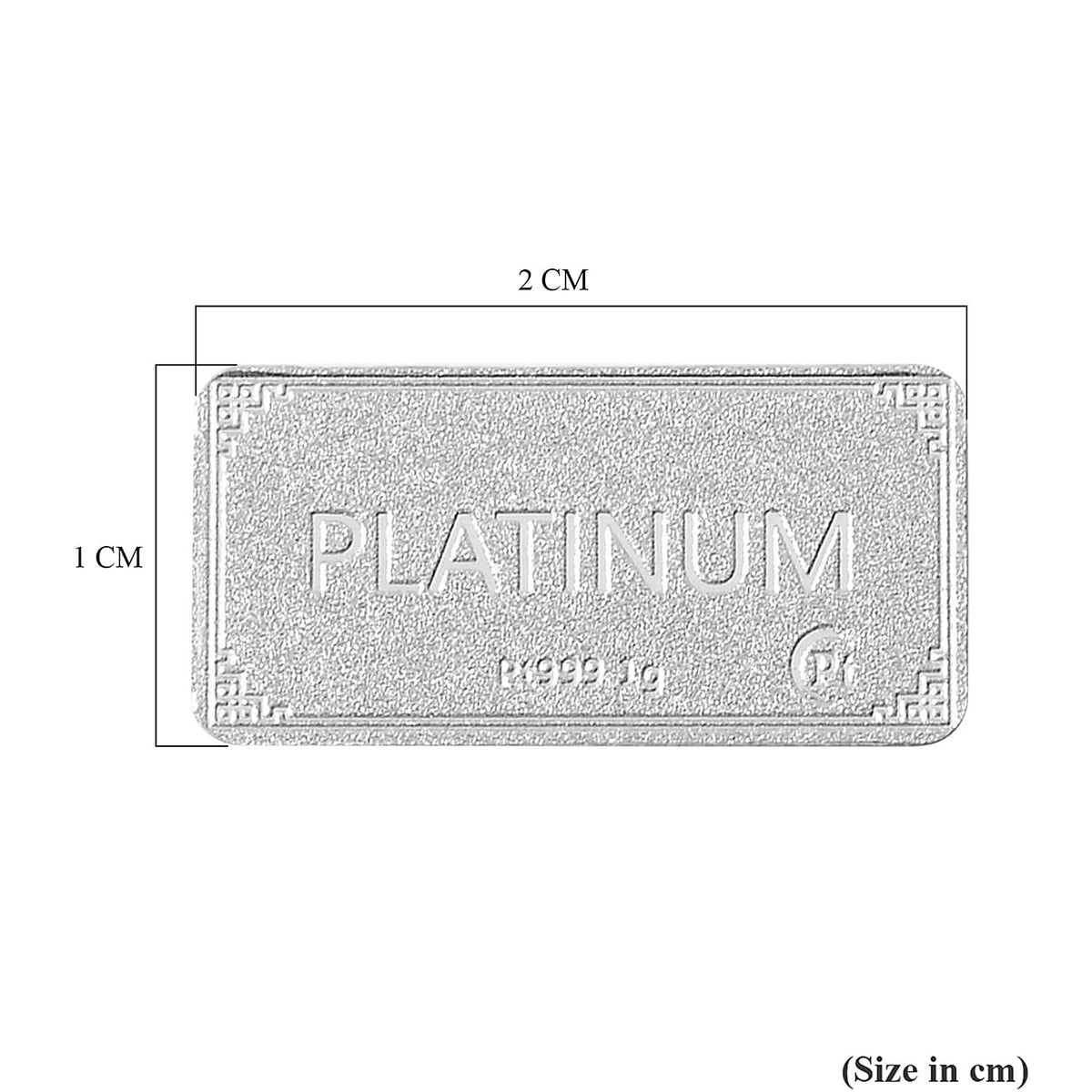 SPECIAL OFFER - 999 Platinum (99.9% Platinum Purity) Bar Wt. 1gm 7573952 5