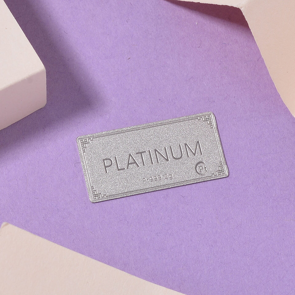 999 Platinum (99.9% Platinum Purity) Bar Wt. 2.00 Gms. 7857473 2