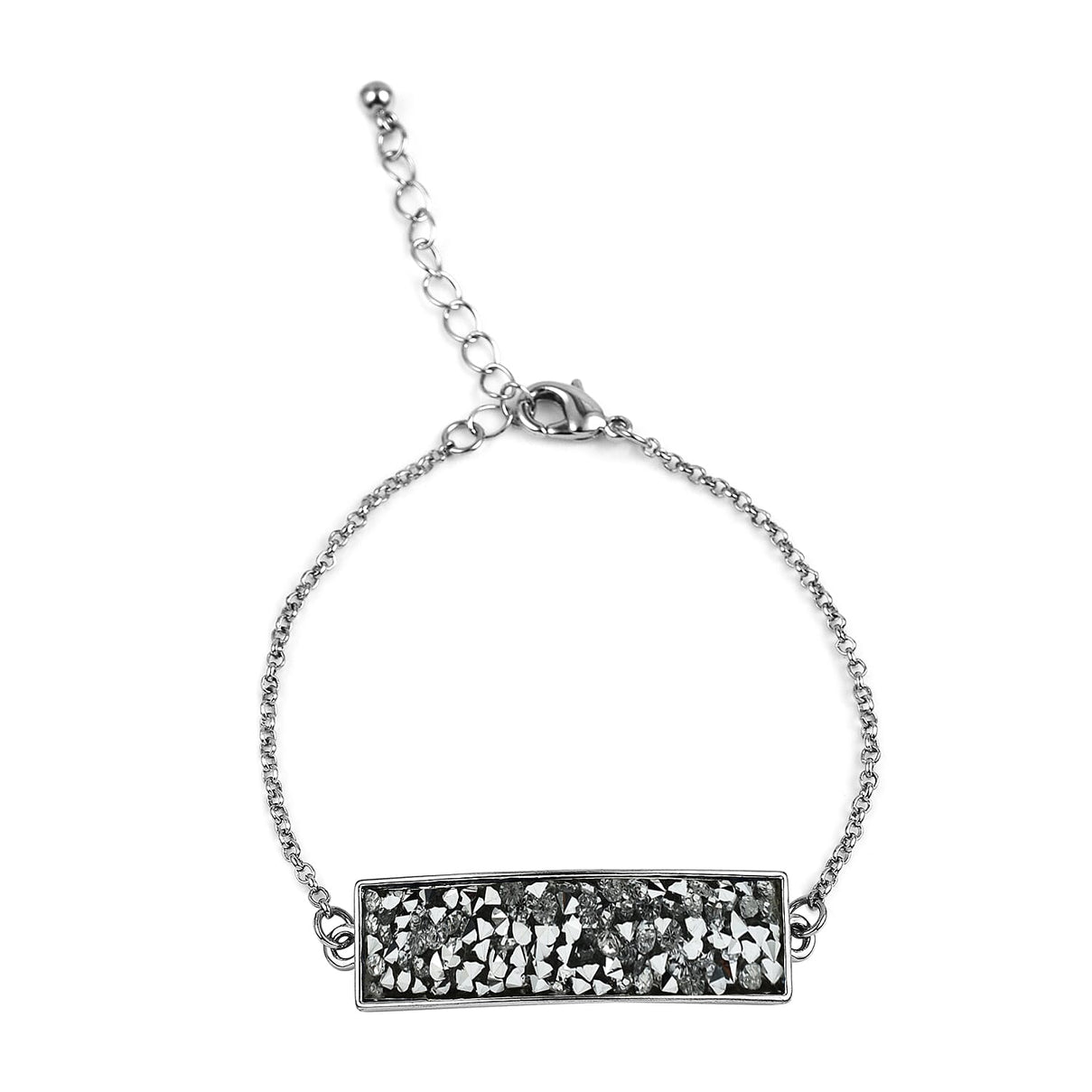 SPIRIT Ladies Rock Crystal Bangle Watch with Silver Sunray Dial 7574044 6