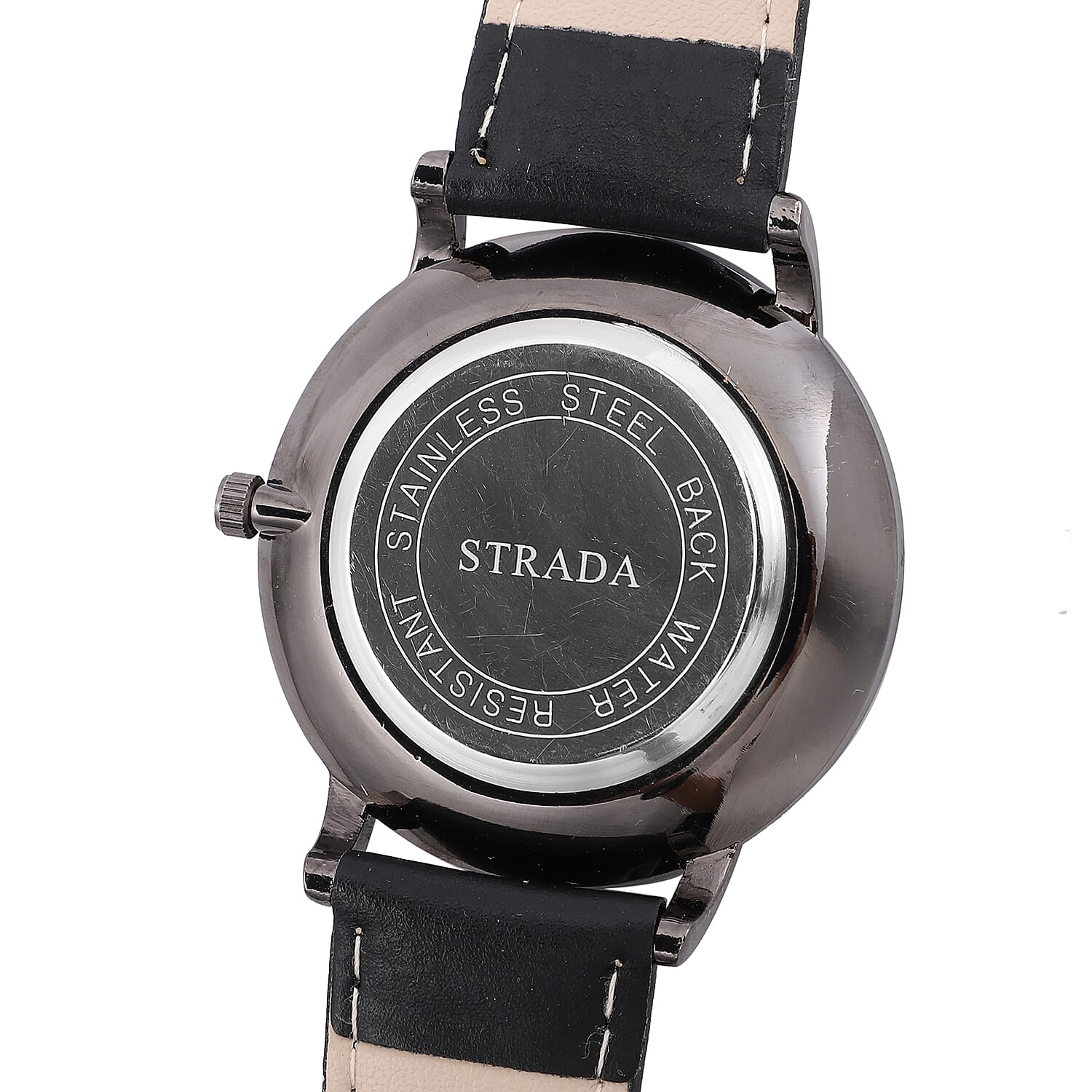 STRADA Japanese Movement 3D Tiger Head Dial Watch with Black Colour Strap 6712696 5