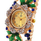 Strada Multi Colour Enameled Crystal Watch - Blue