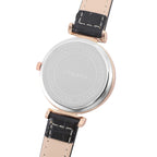 STRADA Japanese Movement Black Dial Water Resistant Watch with Black Colour Strap