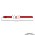 STRADA Japanese Movement Red Dial Crystal Studded Water Resistant Watch with Red Colour Strap
