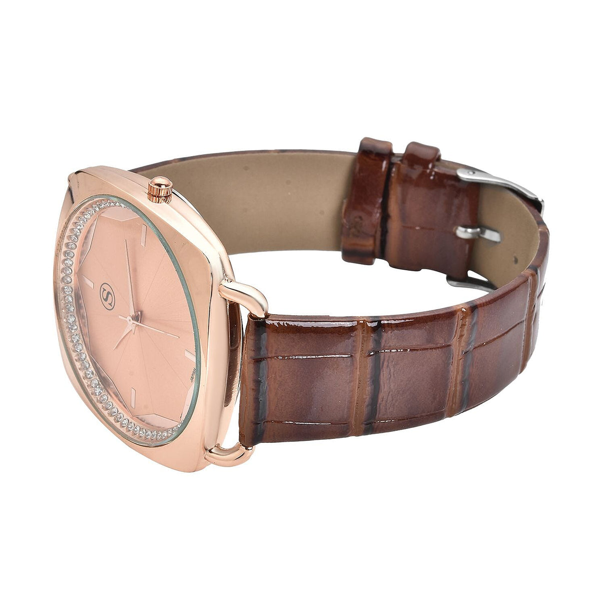 STRADA Japanese Movement Water Resistant Watch with Brown Colour Strap 8861644 4