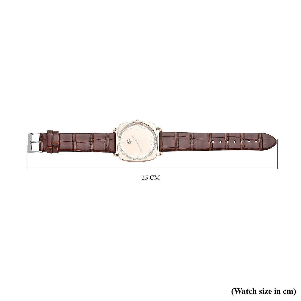STRADA Japanese Movement Water Resistant Watch with Brown Colour Strap 8861644 6
